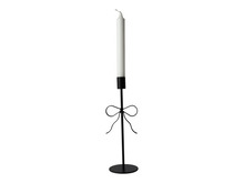Ljusstake Rosett Svart 25,5 cm Form Living
